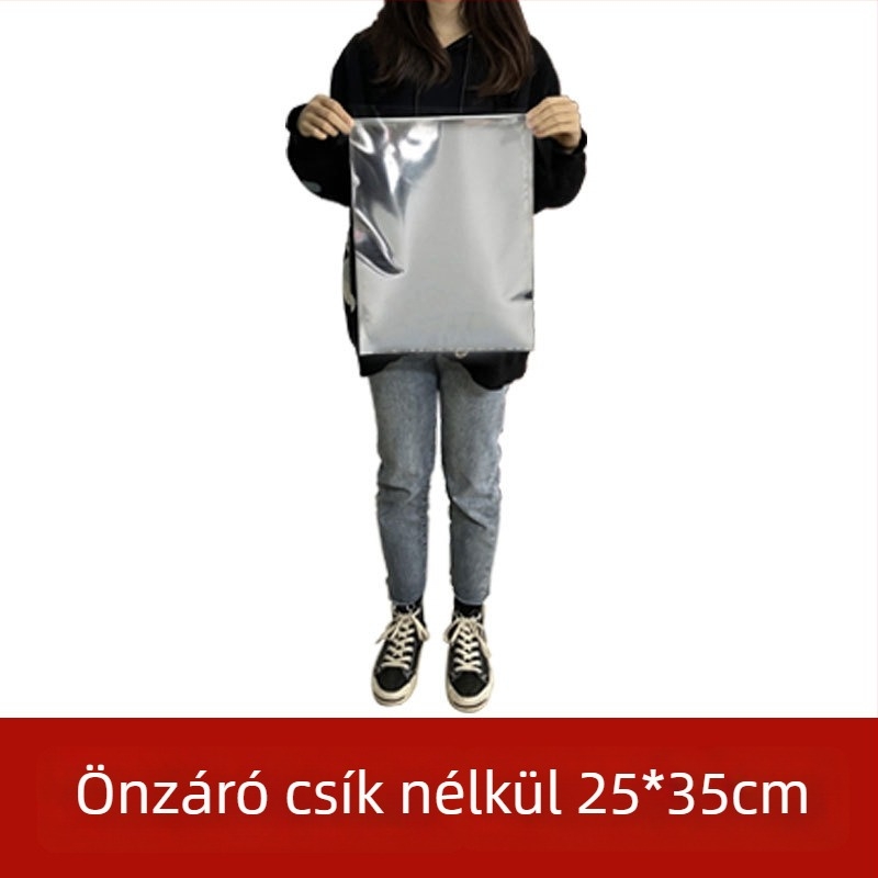 Nagy teás zacskó alumíniumfóliából, nedvességálló, öntapadós lezárás, több méretben