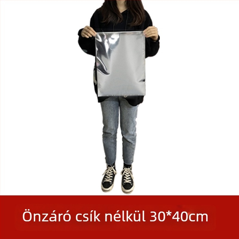 Nagy teás zacskó alumíniumfóliából, nedvességálló, öntapadós lezárás, több méretben