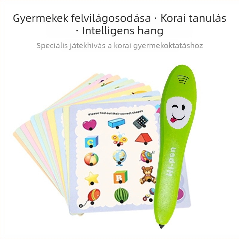 Gyerekeknek olvasó toll – korai oktatás és kognitív fejlődés, interaktív tanulási eszköz 4–6 éveseknek