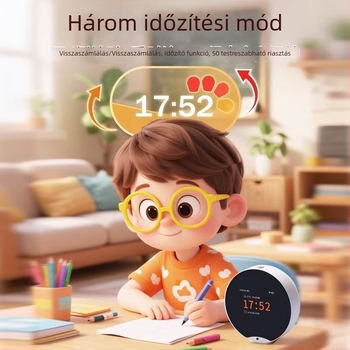 AI időgazdálkodó robot, intelligens ébresztőóra, interaktív beszélgető játék, gyerekeknek meséket tanító oktatógép, mini tanulási eszköz