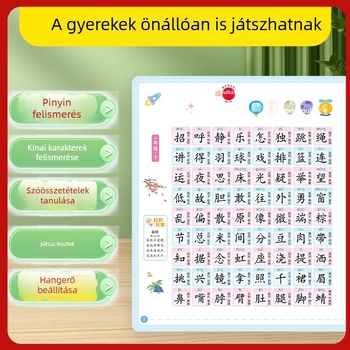 Beszélő olvasó toll, 3600 szavas Pinyin olvasás és helyesírás, újratölthető