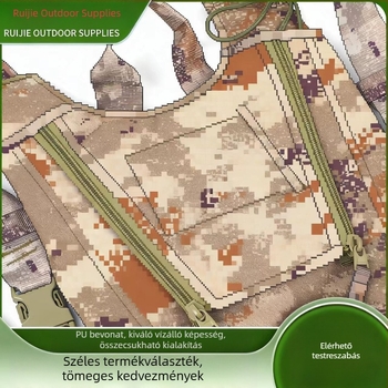 Kamuflált hidratáló hátizsák szabadtéri kempingezéshez és kerékpározáshoz