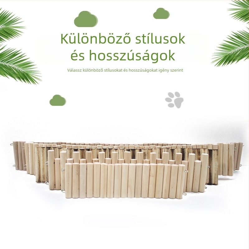Hörcsög tájépítő kellékek készlet: kétszintes platforma, mászó rámpák és kerítésválasztók