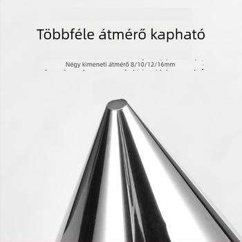 Rozsdamentes acél Takoyaki tészta tölcsér, nagy átmérőjű, kézi adagoló a tészta sütéséhez