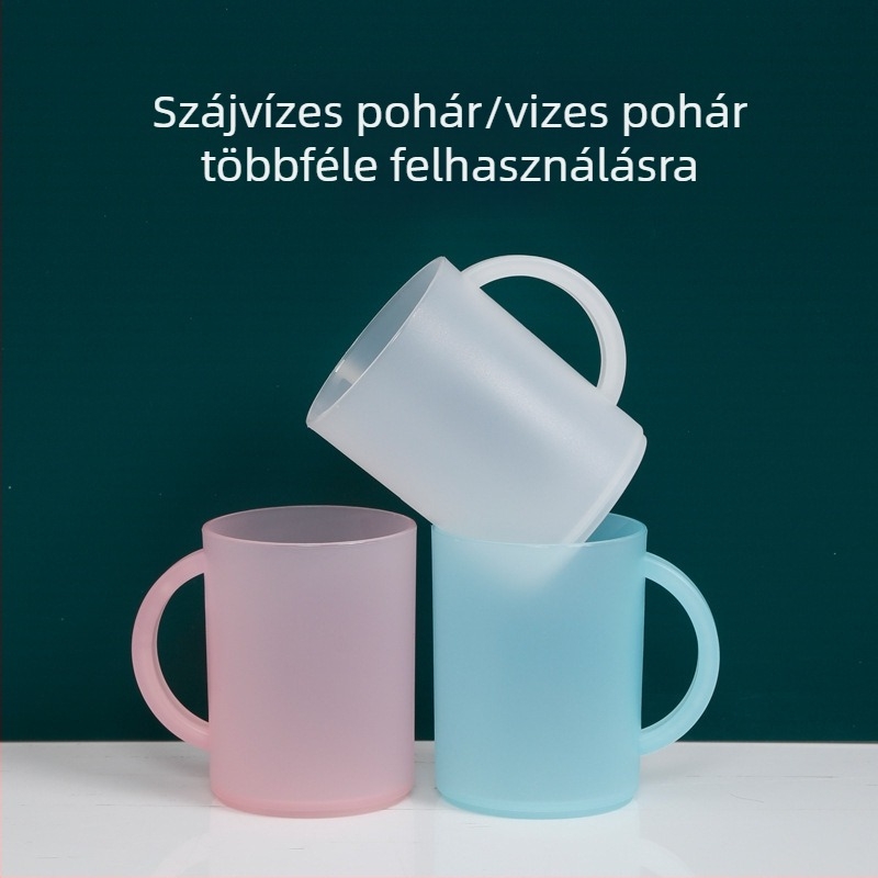 Műanyag szájkupa kollégiumi használatra: víz- és szájöblítő pohár, fogmosó pohár, diákoknak és dolgozóknak