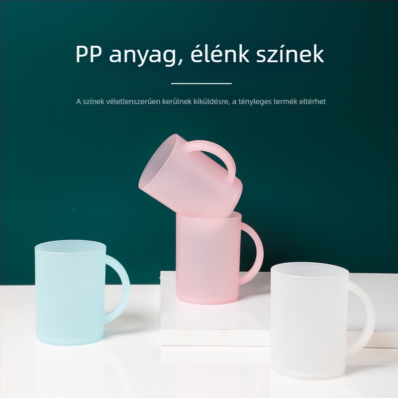 Műanyag szájkupa kollégiumi használatra: víz- és szájöblítő pohár, fogmosó pohár, diákoknak és dolgozóknak