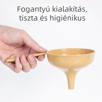 Hosszú nyélű műanyag tölcsér konyhai folyadékadagoláshoz – olaj és bor öntéséhez