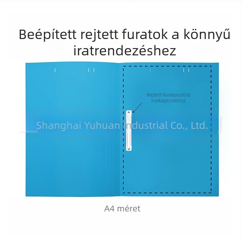 A4-es papírkötésű mappa karton borítóval, FC mappa, egyoldalas mappa, F4 méret