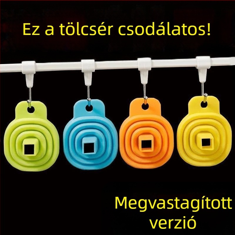 Behúzható összecsukható mini tölcsér otthoni használatra, szilikonból, nagy átmérőjű olajhoz és borhoz, kis méret