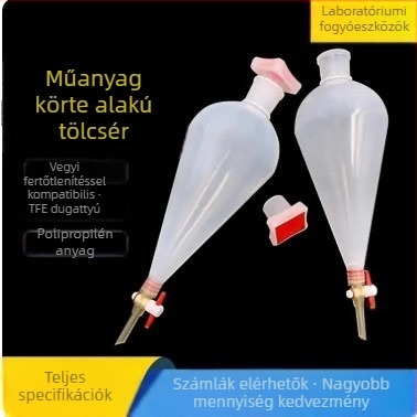 Körte alakú szétválasztó tölcsér
