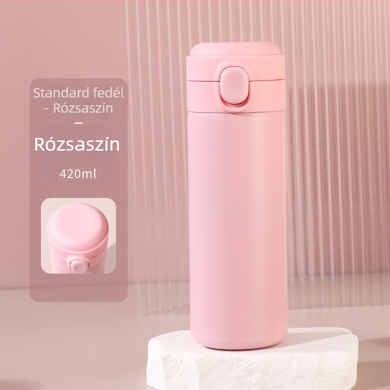 Pea Cup női diákoknak — 304 rozsdamentes acél vákuum termosz, cserélhető akkumulátor és intelligens szigetelés