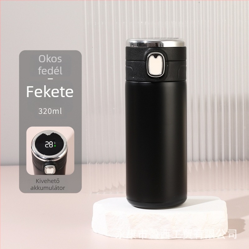 Pea Cup női diákoknak — 304 rozsdamentes acél vákuum termosz, cserélhető akkumulátor és intelligens szigetelés
