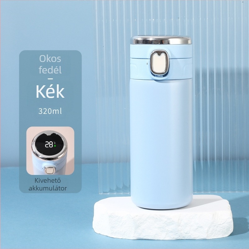 Pea Cup női diákoknak — 304 rozsdamentes acél vákuum termosz, cserélhető akkumulátor és intelligens szigetelés