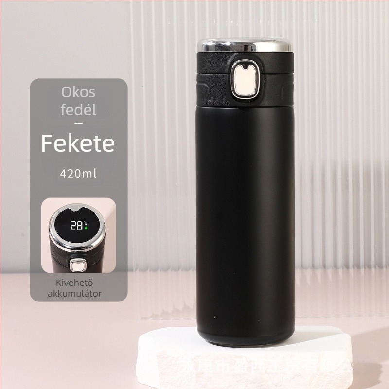 Pea Cup női diákoknak — 304 rozsdamentes acél vákuum termosz, cserélhető akkumulátor és intelligens szigetelés