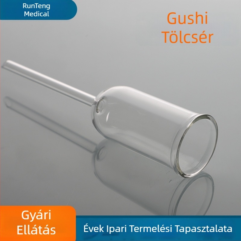 Laboratóriumi eszközök: hengeres üveg tölcsér, adszorpciós oszlop, kerek aljú és sík aljú kivitel