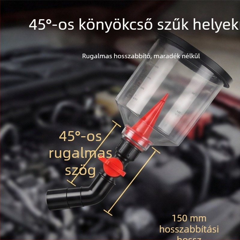 18 darabos autóhűtőfolyadék-töltő tölcsérkészlet, univerzális több modellhez, hordozható, mindent egyben töltésére