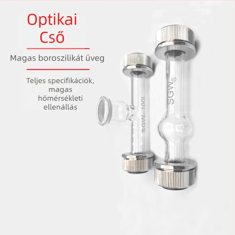 Optikai polárimetriás cső, polariméterhez dedikált próbatubus, tölcsér-buborék típusú, 50/100/200 mm