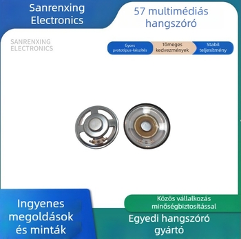 57 multimédiás hangszóró, 4 Ω, 2 W / 3 W, 8 Ω, 2 W / 3 W, Kis hangszóró beszédközleményekhez, vízálló