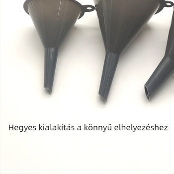 PP szilikon műanyag tölcsér készlet, három darabos, élelmiszer-minőségű folyadékadagoló