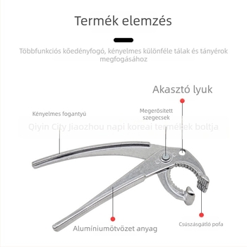 Alumínium ötvözetű kőedényfogó és tál tartó, égés elleni csipesz, éttermi konyha