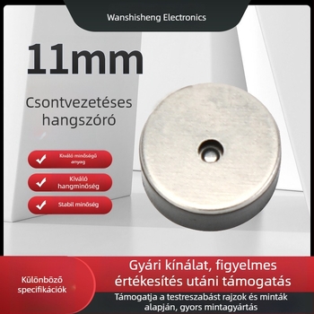 11 mm-es csontvezetésű hangszóró Bluetooth fülhallgatókhoz, 8 Ω, 1 W