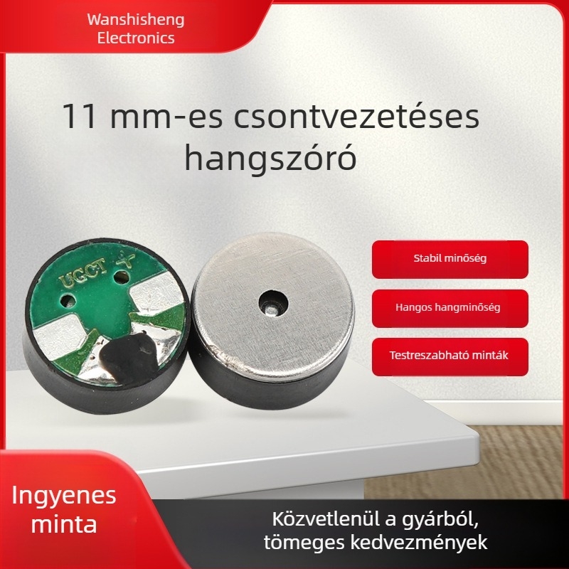 11 mm-es csontvezetésű hangszóró Bluetooth fülhallgatókhoz, 8 Ω, 1 W