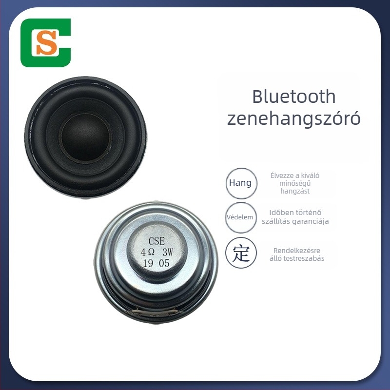 2 hüvelykes Bluetooth zenei hangszóró, külső átmérő 52 mm, 4 Ω, multimédiás gyerekeknek