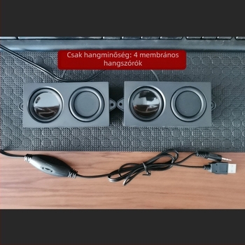 Asztali audiophile hangszóró USB-s mélynyomómodullal
