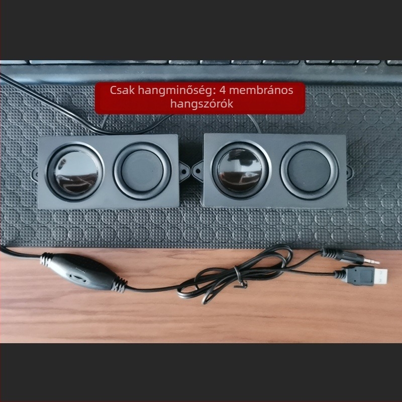 Asztali audiophile hangszóró USB-s mélynyomómodullal