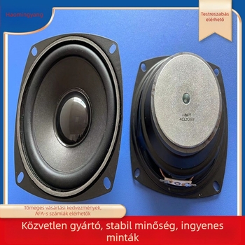 4 hüvelykes külső mágneses hangszóró, 4 Ω, 20 W, teljes tartományú hangszóró, papírdiafragma, Ø105 mm