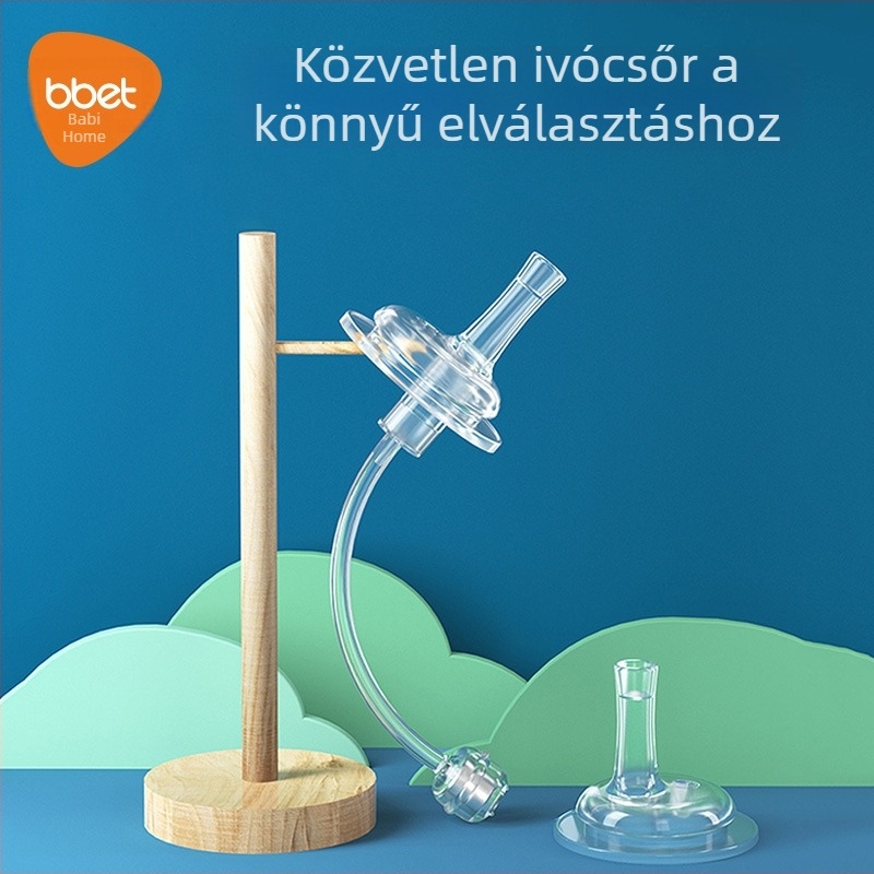 Szilikon szívófej és szívócső gyerekek tanuló pohárhoz — eredeti kiegészítők
