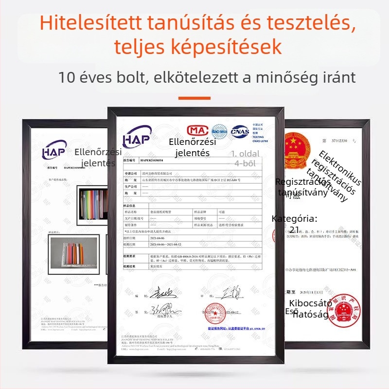 Narancssárga egyszer használatos bubble tea szívószálak egyedi csomagolásban, egyenes kivitelben, 200 db