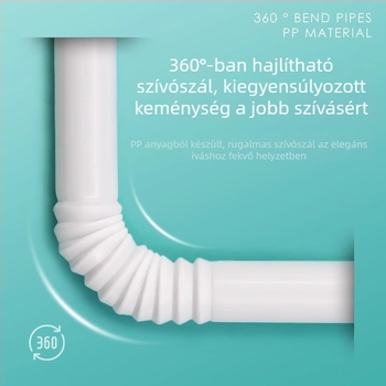 Pasture egyszer használatos hajlékony szívószálak, egyedi csomagolásban, gyümölcslevekhez, tej-teához és kólához