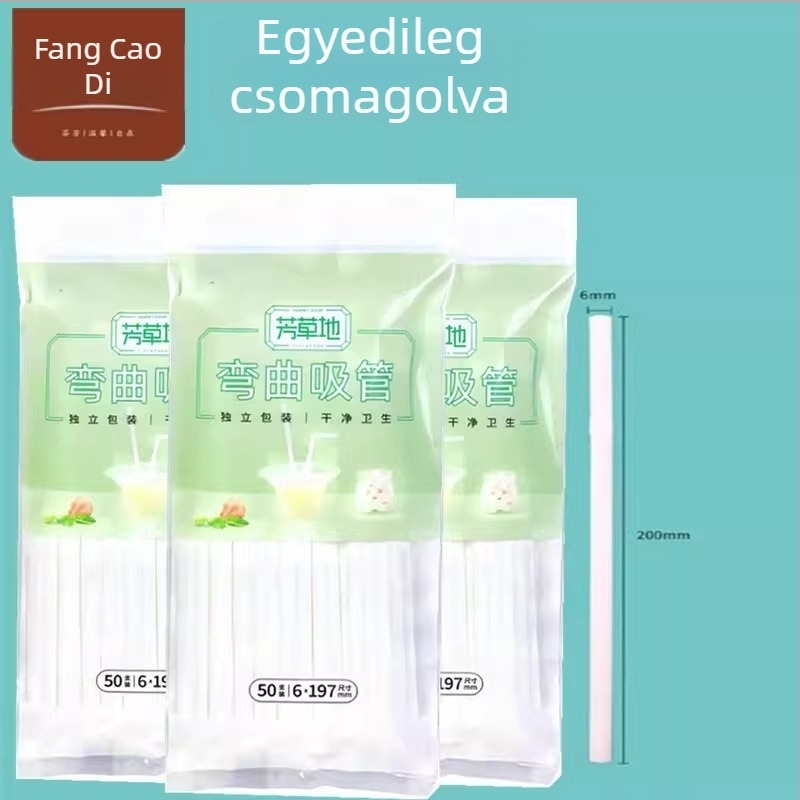 Pasture egyszer használatos hajlékony szívószálak, egyedi csomagolásban, gyümölcslevekhez, tej-teához és kólához