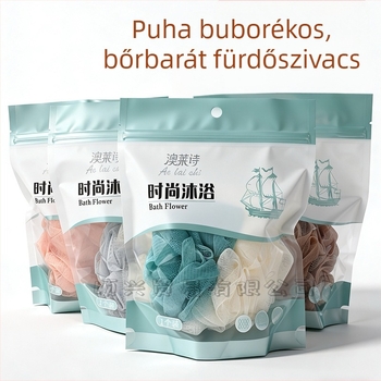 Két színű fürdőlabda felnőtteknek, habzó fürdőjáték, színes dizájn, 50 g