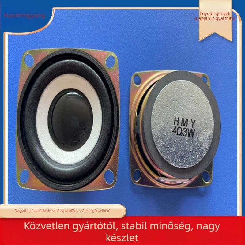 HMY 52 mm külső mágneses négyszögletes fehér lemez Bluetooth hangszóróhoz, 2 hüvelyk, 4 Ω, 3 W