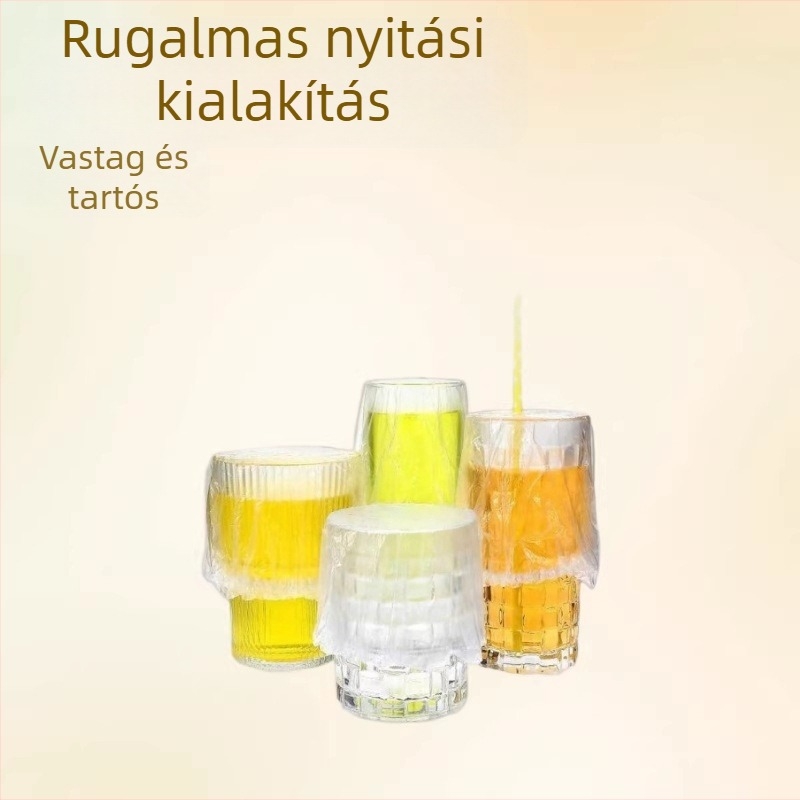 Extra kicsi méretű egyszer használatos fóliafedők, rugalmas nyílással, átlátszó kis tároló tasakok, vastagított