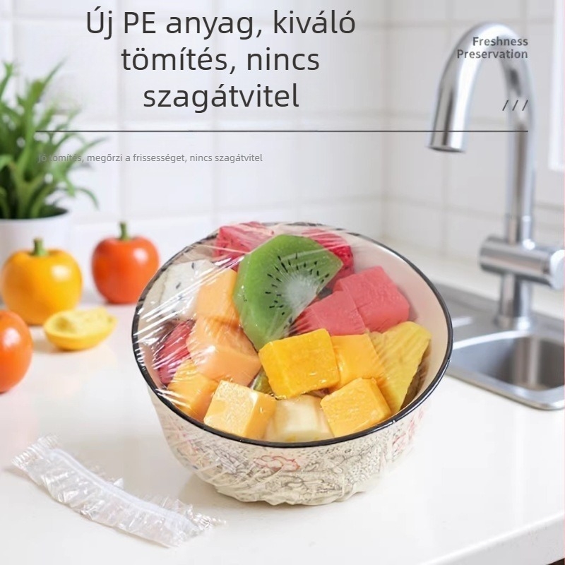 Extra kicsi méretű egyszer használatos fóliafedők, rugalmas nyílással, átlátszó kis tároló tasakok, vastagított