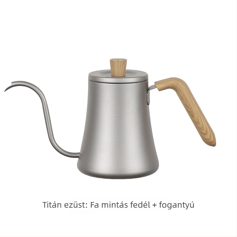 Kézi pour-over kávéfőző kanna vékony nyílással és hattyúnyakú kivitelben, 600 ml