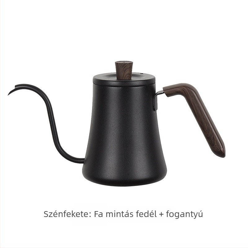 Kézi pour-over kávéfőző kanna vékony nyílással és hattyúnyakú kivitelben, 600 ml