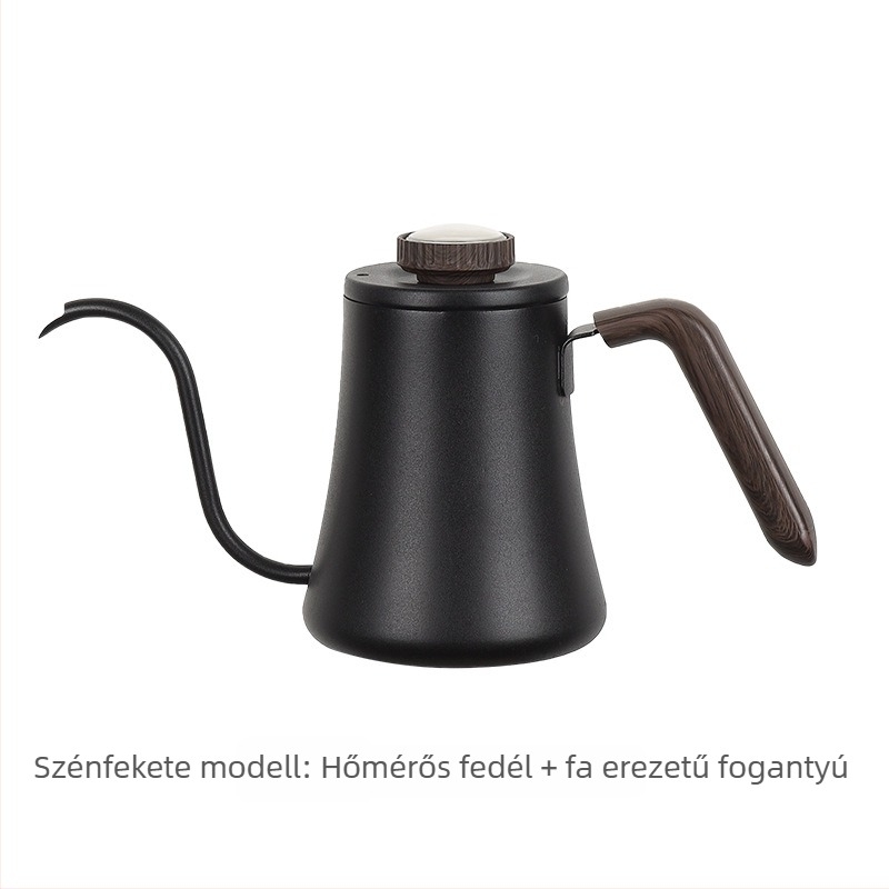 Kézi pour-over kávéfőző kanna vékony nyílással és hattyúnyakú kivitelben, 600 ml