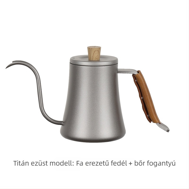 Kézi pour-over kávéfőző kanna vékony nyílással és hattyúnyakú kivitelben, 600 ml