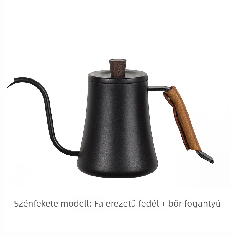 Kézi pour-over kávéfőző kanna vékony nyílással és hattyúnyakú kivitelben, 600 ml