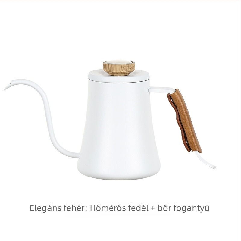 Kézi pour-over kávéfőző kanna vékony nyílással és hattyúnyakú kivitelben, 600 ml