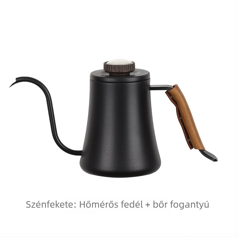 Kézi pour-over kávéfőző kanna vékony nyílással és hattyúnyakú kivitelben, 600 ml
