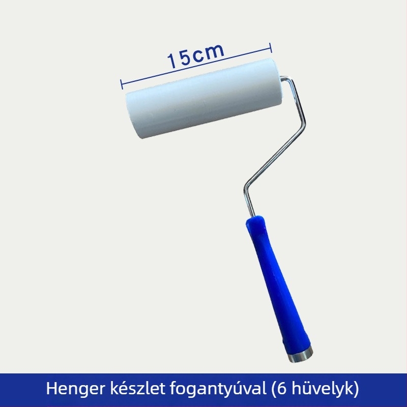 PE porhenger papír, 4/6/8/10/12 hüvelyk, műhely por eltávolító henger fogantyúval, anti‑statikus szöszmentesítő