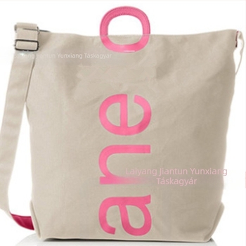 Crossbody vászontáska prémium érzetű, nagy kapacitású, mindennapi női nylon béléssel