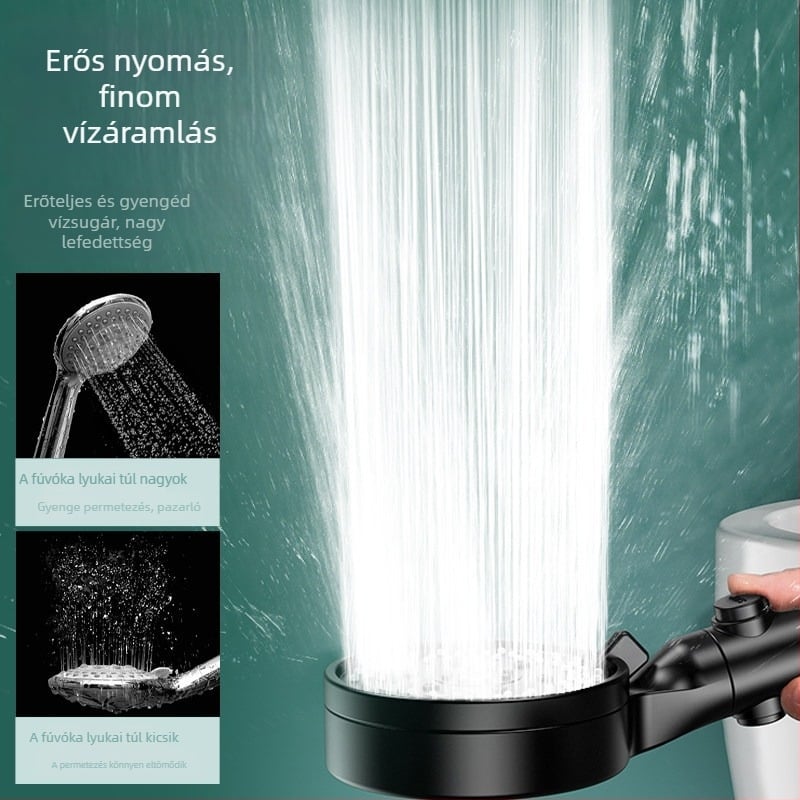 Otthoni fürdőszobai vízmelegítőhöz magasnyomású zuhanyfej készlet, erőteljes zuhanyzás