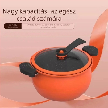 Nagy kapacitású háztartási többfunkciós nyomásos fazék, tapadásmentes bevonattal és átlátszó üvegfedővel