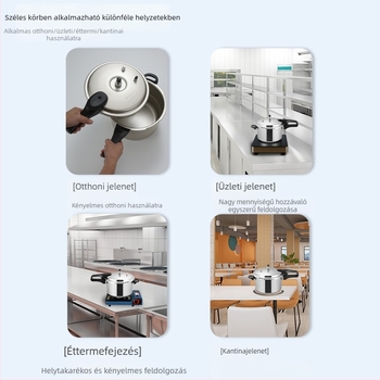 Jinxi márkájú nyomásfőző edény háztartási használatra, kompatibilis gázfőzővel és indukciós főzőfelülettel, univerzális, élelmiszer-minőségű, robbanásbiztos konyhai edény